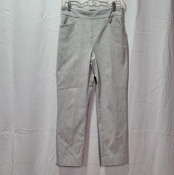 Hillary Radley Women's Light Gray Pull On Ankle Dress Pants Size Small - Picture 5 of 11